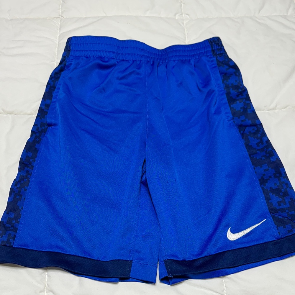Nike Royal Blue Shorts with White Swoosh